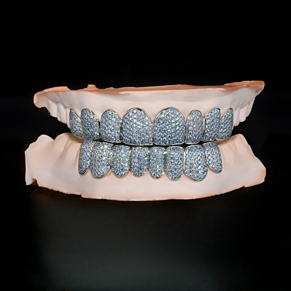 Custom Vvs Blue Moissanite Grillz