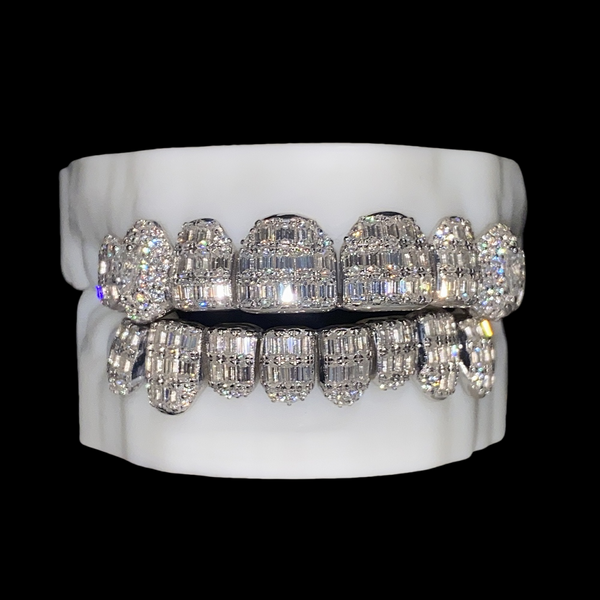 Prong Set Princess Cut Moissanite Diamond Grillz