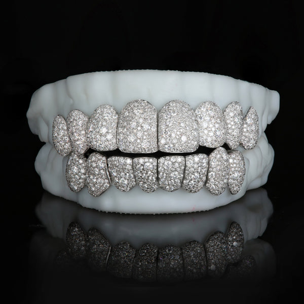 Honeycomb VVS Moissanite Diamond Teeth Grillz