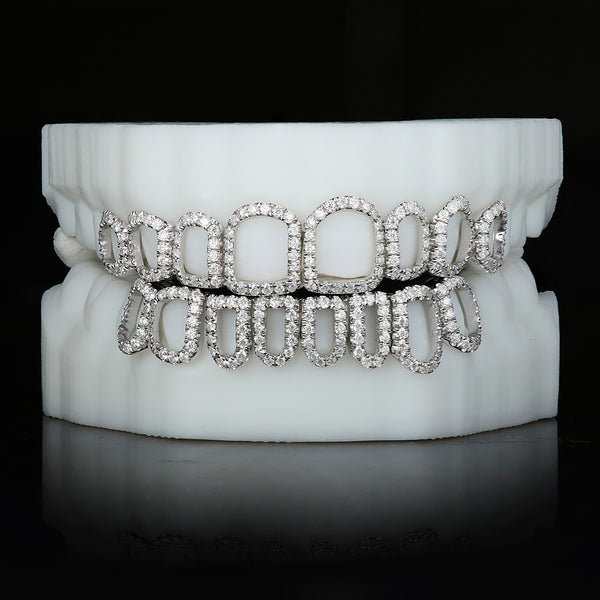 Open Face Moissanite Grillz