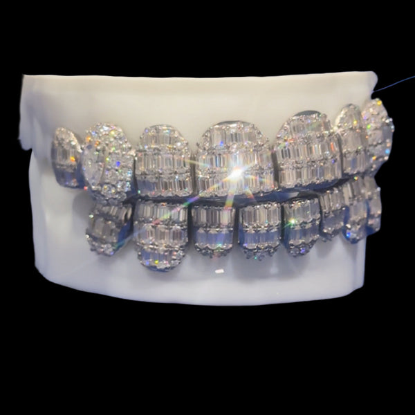 Baguette Prong set Piece Diamond Bezel Setting CUSTOM Girllz