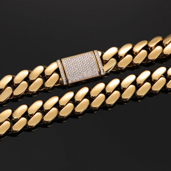 10MM Cuban Link Bracelet 14K Yellow Gold