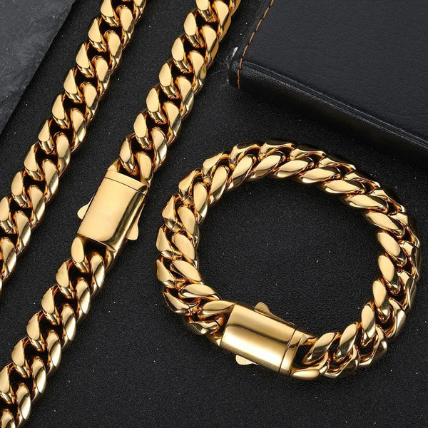 8MM Cuban Link Bracelet 14K Yellow Gold
