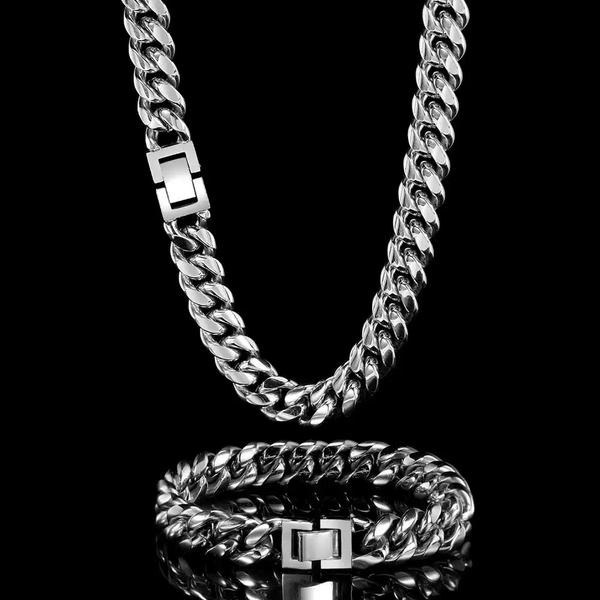 10MM Cuban Link Bracelet 14K White Gold